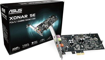 ASUS Xonar SE Internal 5.1 channels PCI-E  Sound Card 5.1ch, 24bit