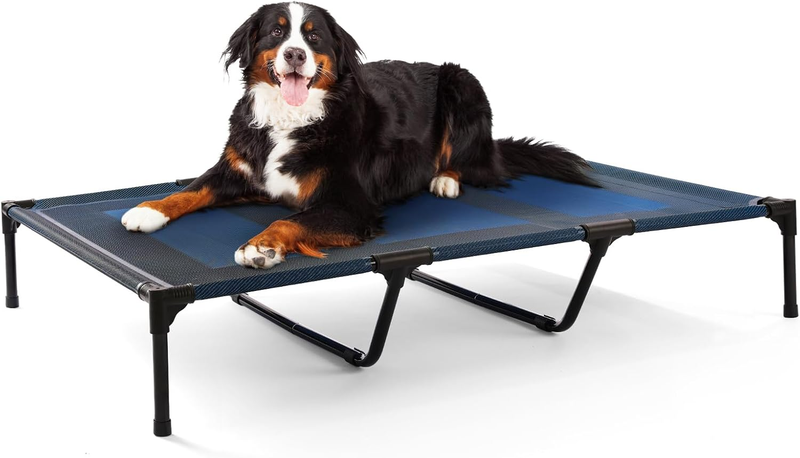 Petizer XL Elevated Dog Beds for Large Dogs 48X36X9'', Hold up to 140Lbs, Breath