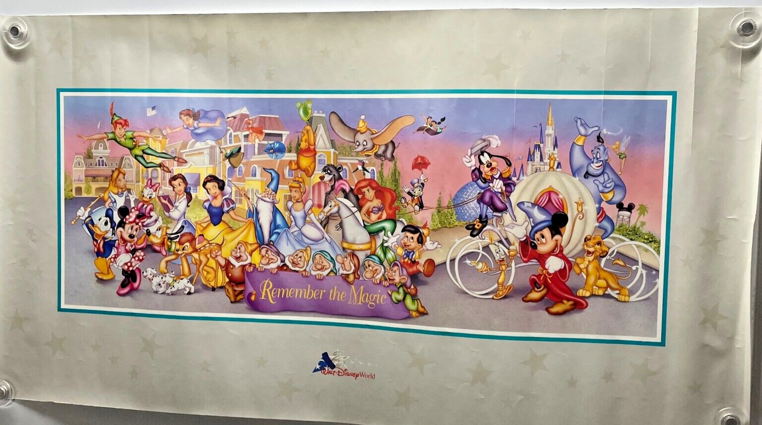 ディズニー 1996年 WDW25周年 限定　25周年記念ポスター Disney - 1996年／WDW25周年 限定！♥ディズニー ポスター♥の