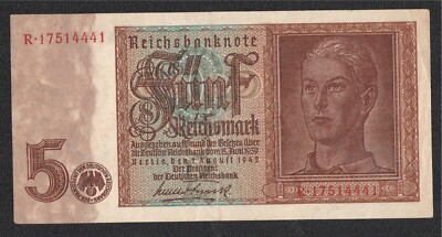 DEU-220b)   alt: Ro. 179b) - RBN, Berlin; 5 Reichsmark vom 1.8.1942
