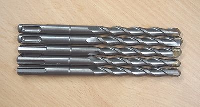 Lot of (5) SDS Plus 3/8'' X 6'' Rotary Masonry Drill Bit Carbide Tip 