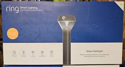 Ring - Solar Powered Smart Lighting Path light Motion-Activated Works with Alexa