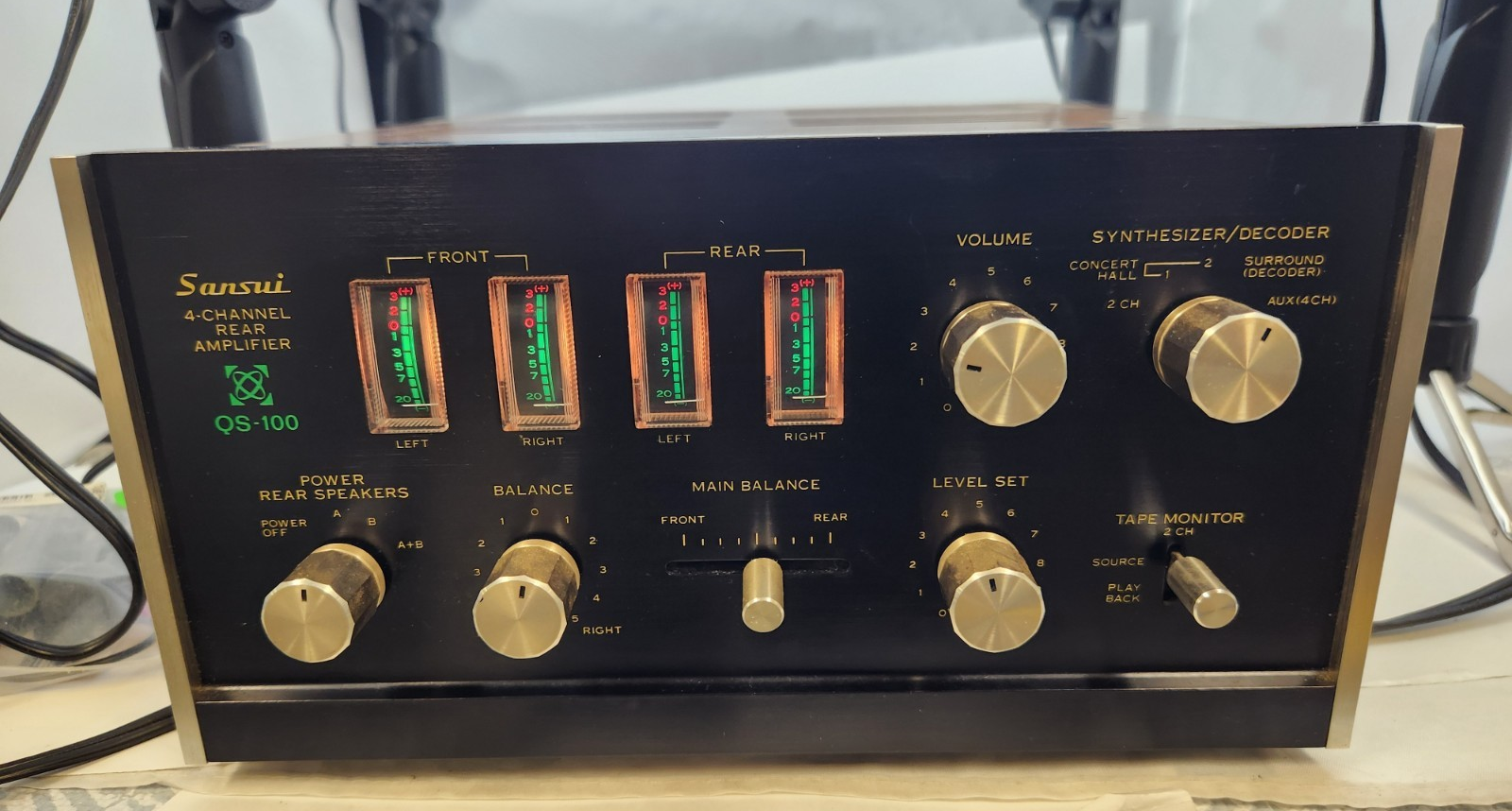 Sansui QS-100 美品 Sansui QS-100 Vintage Quadrophonic 4 Channel Decoder Home
