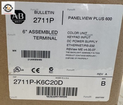 1PC New PanelView Plus 600 AB 2711P-K6C20D Key Panel #YF