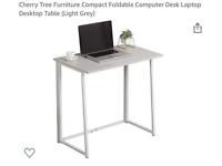 Foldable Desk Table (1xLight Grey & 1xWhite)