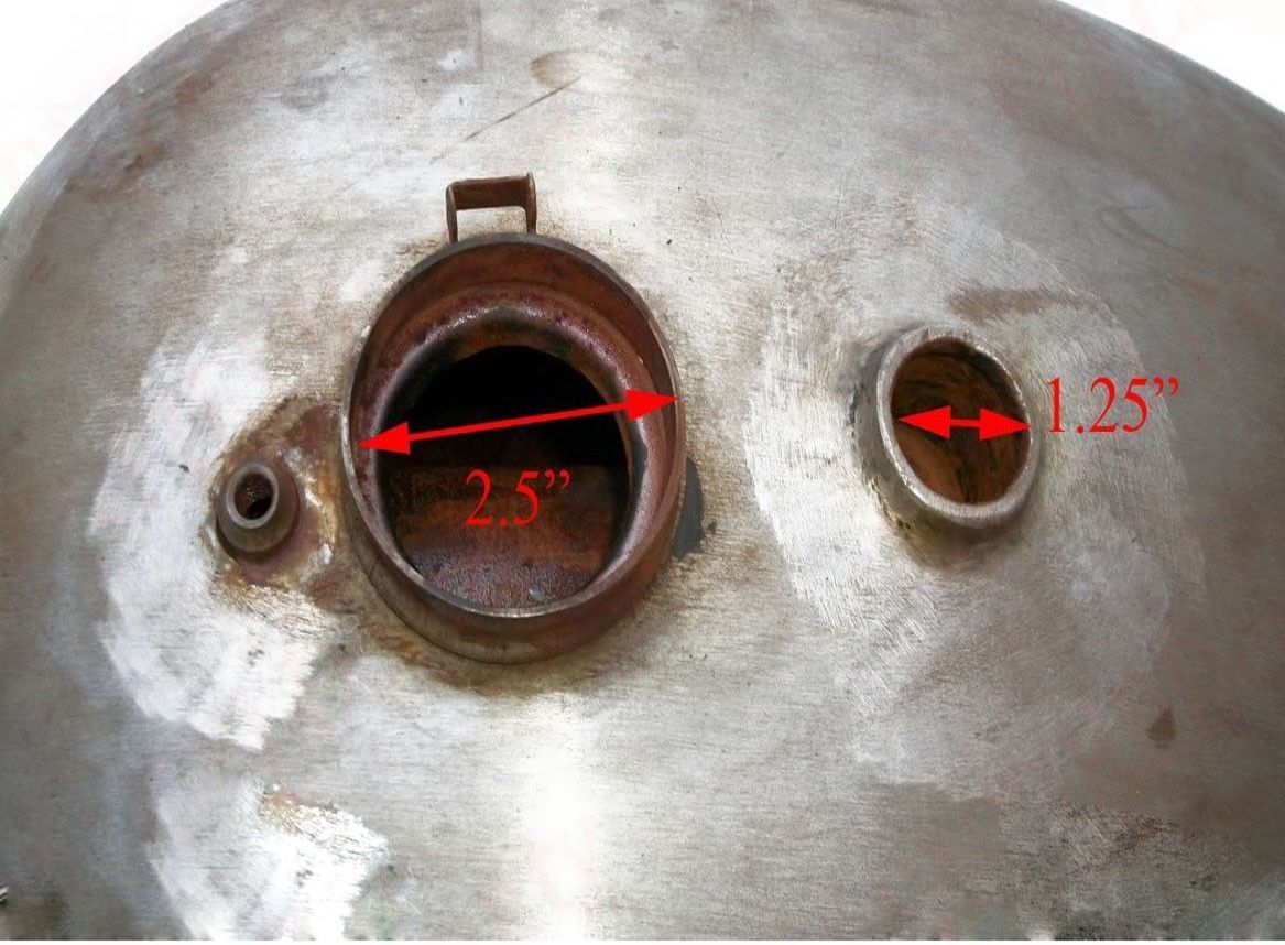 BSA Goldstar Catalina Trials 2 Gallon Red & Chrome Gas Fuel Tank With Cap  