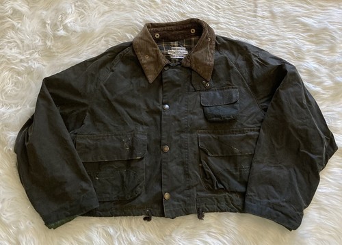Barbour × green label 23AW GAMEFAIR Men's Barbour Gamefair Vintage Jacket Wax Green A123 England
