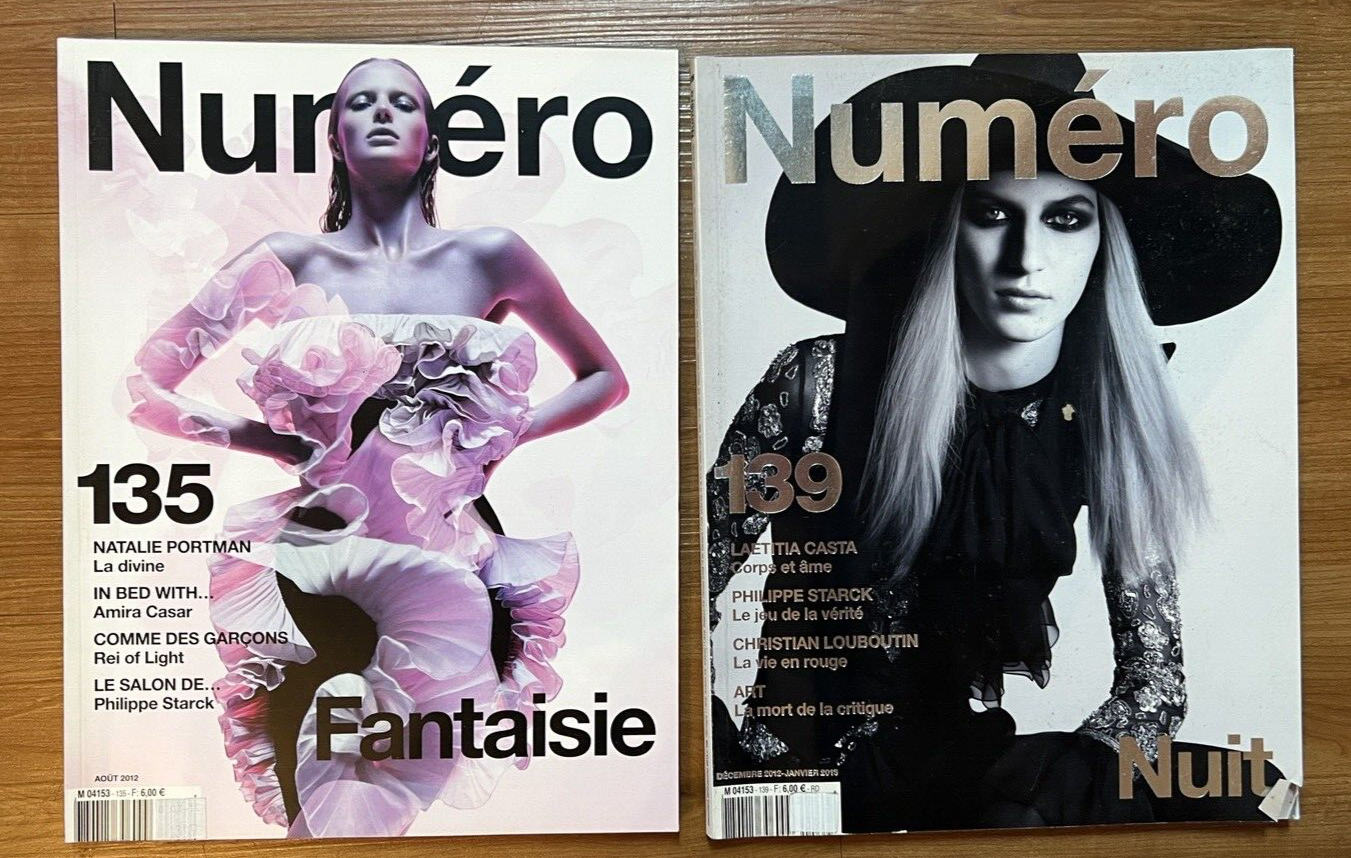 2 Numero Fashion Magazines 2012 2013 issues 135 139 Lot | eBay