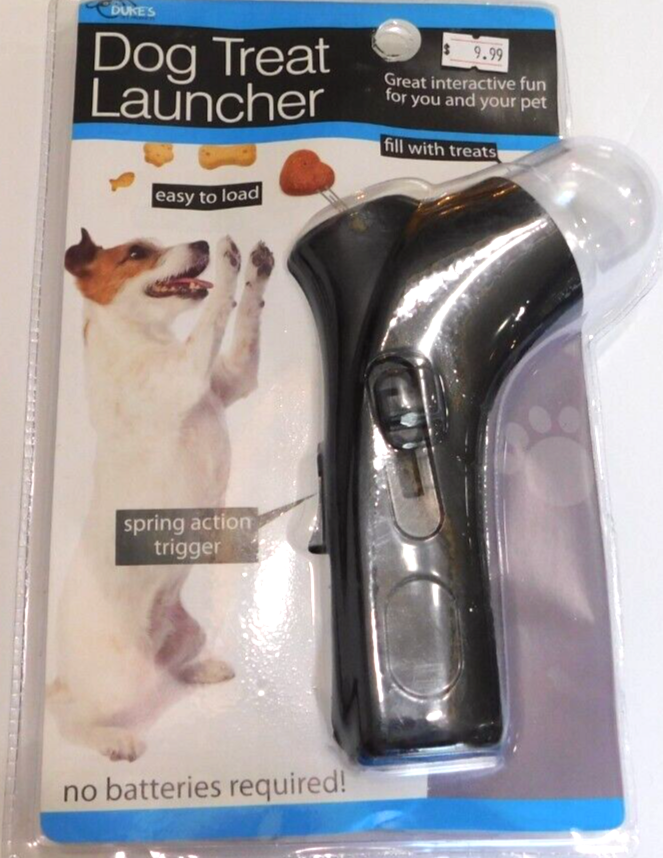 DUKE'S--DOG TREAT LAUNCHER--W/SPRING ACTION TRIGGER--NO BATT