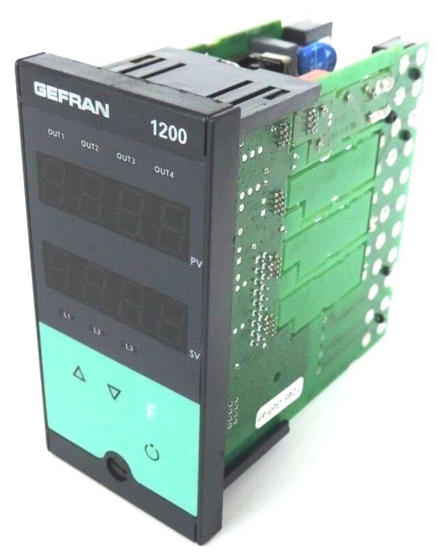 GEFRAN 1200-RRR0-00-0-1 CONTROLLER MODEL 1200 SERIES 100-240VAC 50/60HZ 