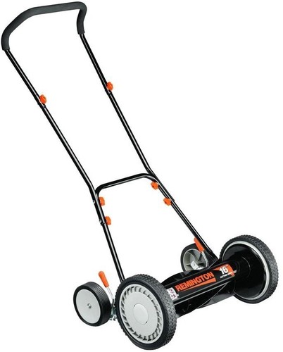 16 in. Reel Lawn Mower Walk-Behind Nonelectric Eco-Friendly Silent Operation