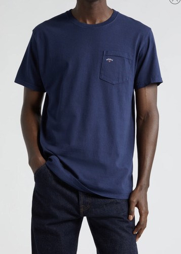 Noah Navy Core Logo Pocket T Shirt Size S NWT | eBay