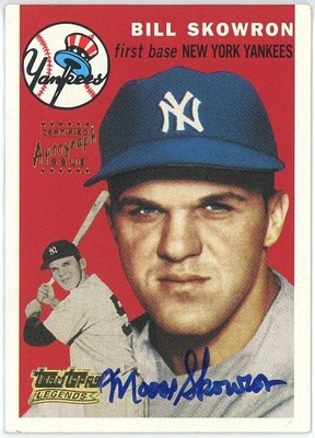 2001 Topps Team Topps Legends Auto Moose Skowron autograph signed #TT29R