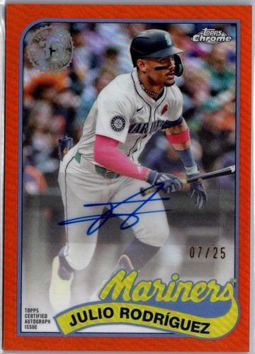 Julio Rodriguez 2022 Topps Chrome Update Rookie Debut Purple