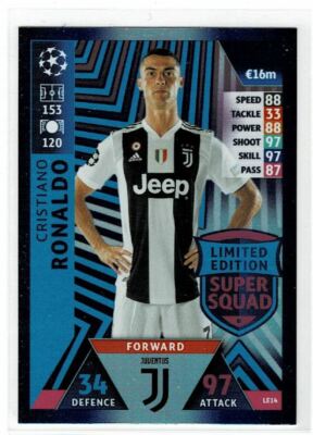 2018 - 19 Topps UEFA Match Attax Cristiano Ronaldo Limited