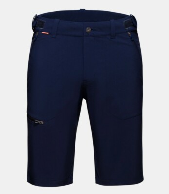 Mammut Runbold Shorts Men Lightweight Elastic Outdoor Shorts for Men's Navy