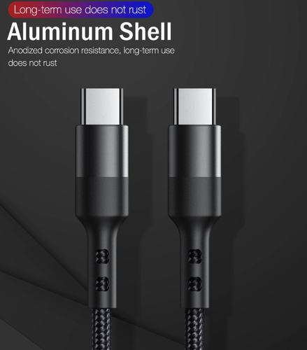 to USB-C PD 100W 5A Fast Charger Dual Type C Charging Data Sync USB Cable_voghion.com