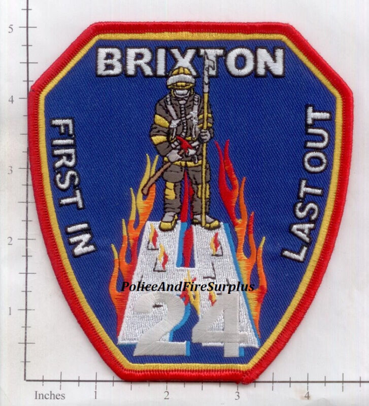 United Kingdom - London Fire Brigade A24 Fire Dept Patch - Brixton