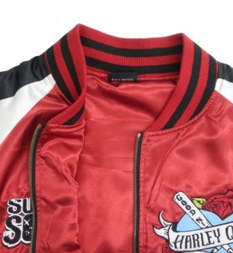 DC COMICS SUICIDE SQUAD SIZE L SOUVENIR JACKET SUKAJAN OUTERWEAR CRAZY HARLEY QUINN UNISEX