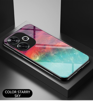 For XiaoMi RedMi Turbo 3, Hybrid Armor Space Glass Shell Back Hard Case Cover