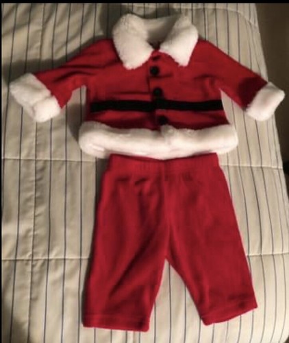 Baby Christmas Santa Suit 0-3 Months Button Down Jacket!