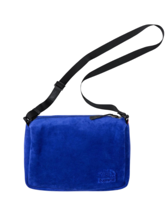 Supreme The North Face Suede Shoulder Bag Blue FW23 Supreme New