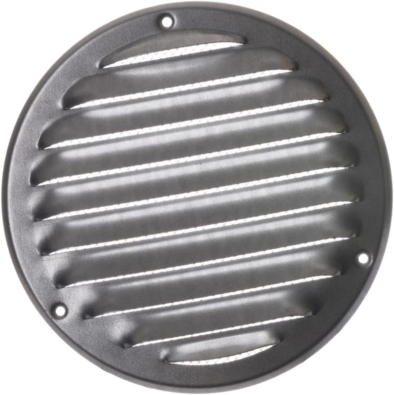 Galvanised Round Metal Air Vent Grille Cover with Insect Mesh Ø 125mm / 5" inch