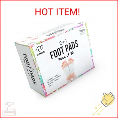 Foot Pads by Naksiz | Deep Cleansing Foot Pads for Better Sleep & Foot Care | Pr