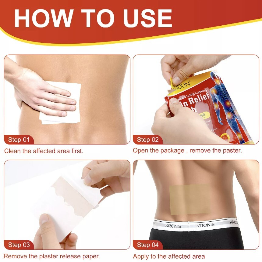 Lidocaine 4% Patch Maximum Strength Pain Relief, Knee Joint - 16/18/30 Count