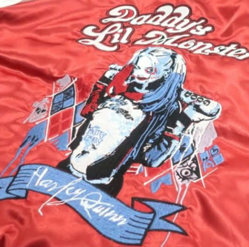 DC COMICS SUICIDE SQUAD SIZE L SOUVENIR JACKET SUKAJAN OUTERWEAR CRAZY HARLEY QUINN UNISEX