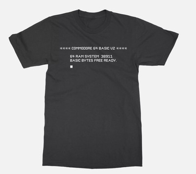 Commodore 64 Start Screen Keyboard Ready Computer Programmer Men's T-Shirt
