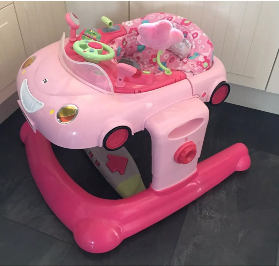 Mothercare Pink Car Baby Walker in Durham, County Durham Gumtree