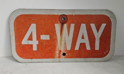 Vintage 4-Way 4 Way Metal Street Sign | eBay