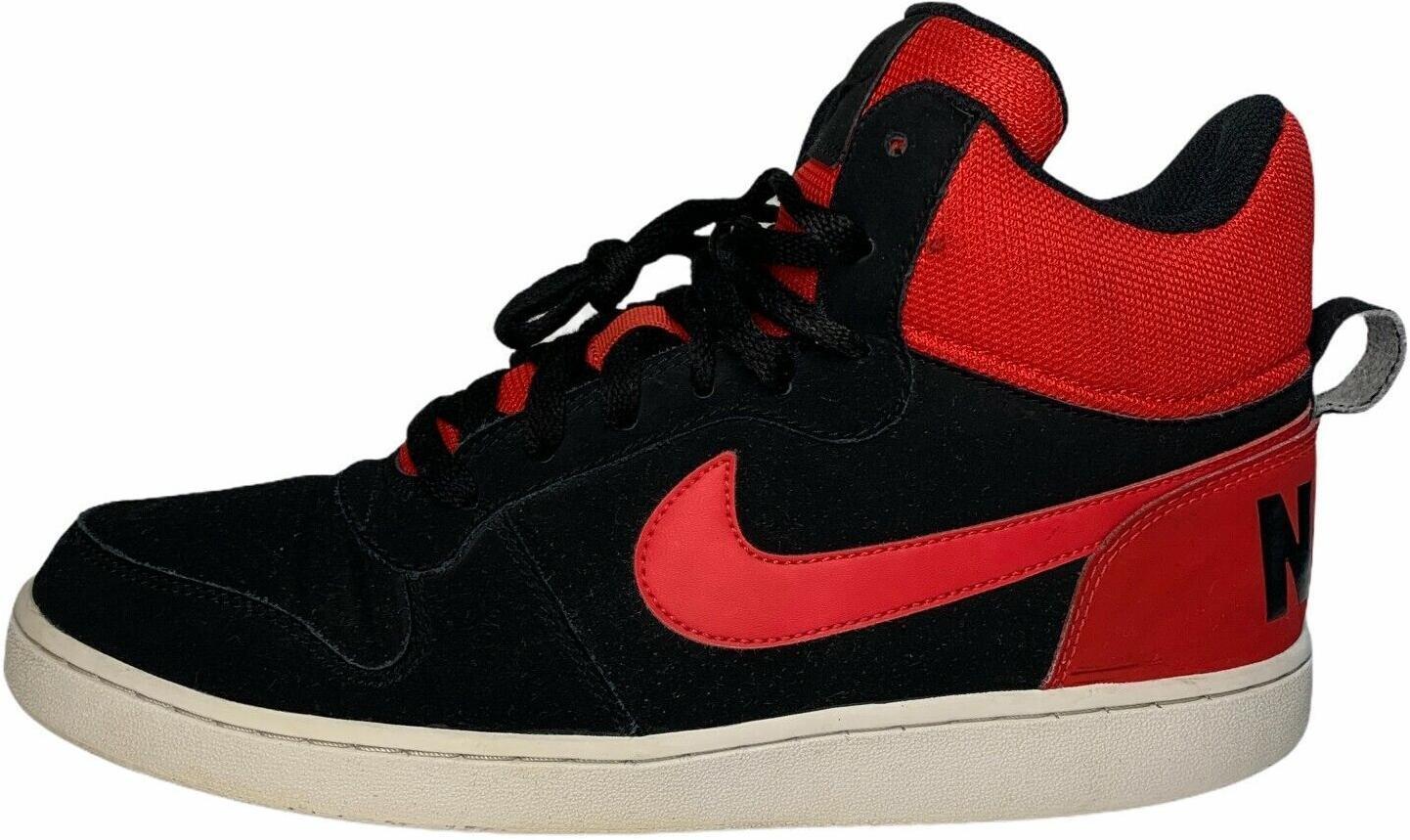 Nike Court Borough Mid Black Action Red