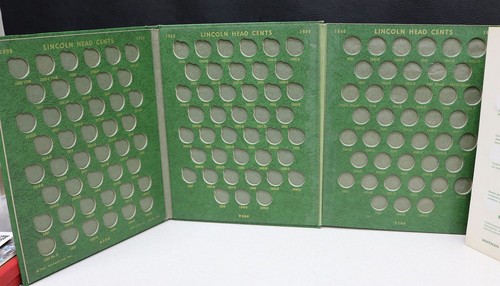 Whitman #9204 Green 1958 Vintage Lincoln Cents Coin Album 1909-1963 Used #1875F
