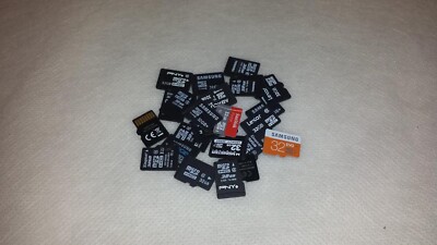 Lot of 25 Mixed 32GB MICRO SD SDHC Memory Cards Sandisk Kingston Toshiba 32 GB