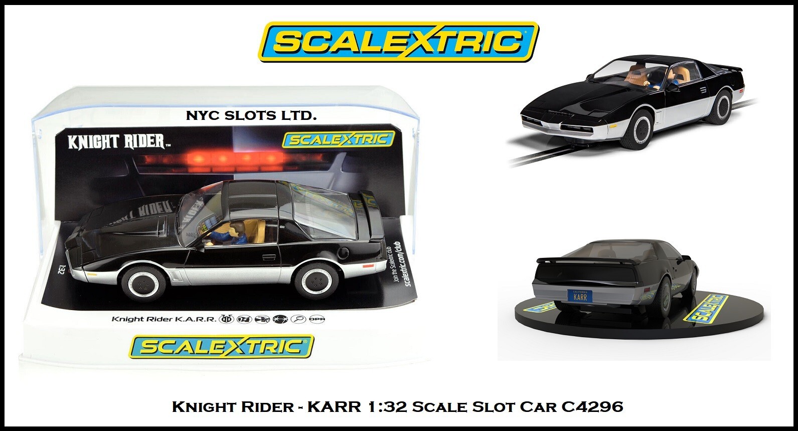 Scalextric Knight Rider K.A.R.R DPR W/ Lights & Scan Light 1