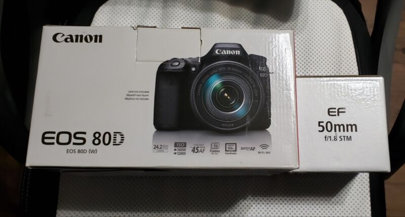 Canon Eos 80d 24.2 Mp Digital Slr. W/Extras.