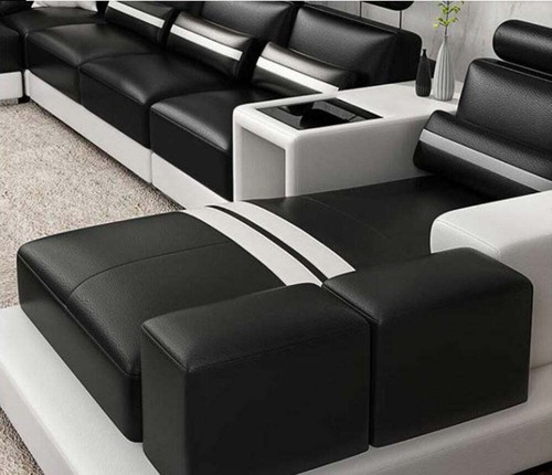 Urban Trend Luxurious Leather Sectional Sofa Set