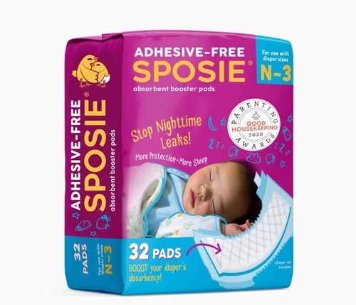 Sposie Booster Liners Stop Overnight Diaper Leaks, Fits Sizes Newborn 1 2 3,...