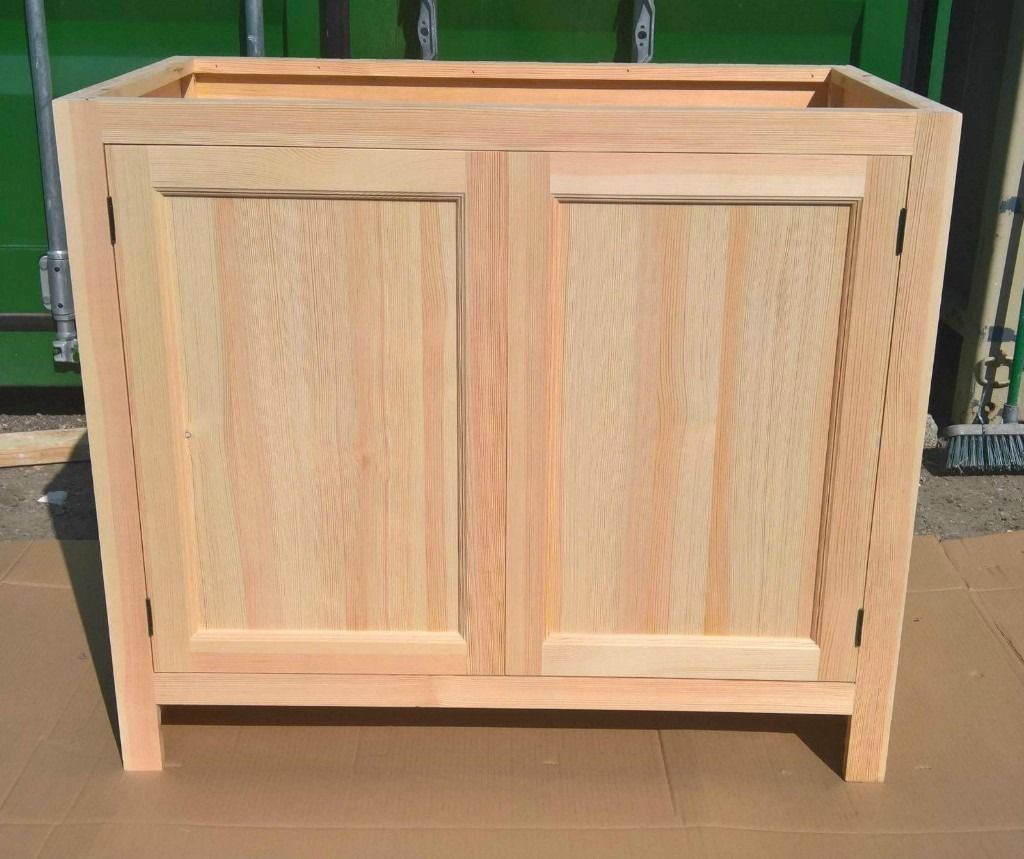 Solid Pine Kitchen Base Unit with 2 Doors in Isleworth