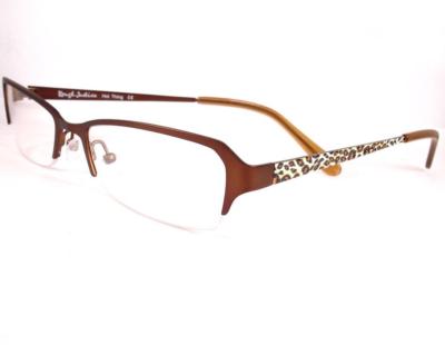 Rough Justice Eyeglasses Hot Thing Chocolate Brown Metal Women Ladies 52-18-136