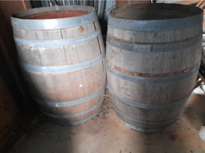 2 wine barrels for sale