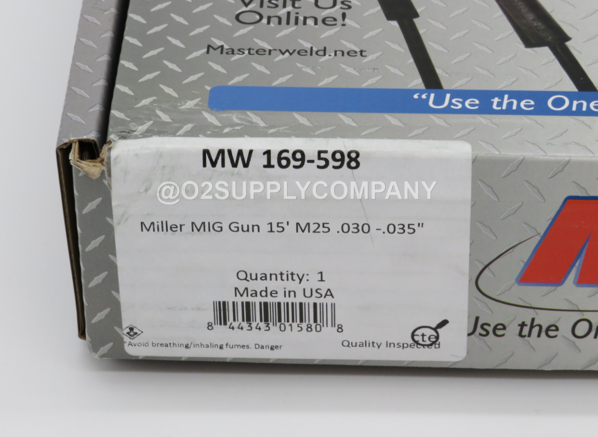 Masterweld 169-598 Mig Gun 15' M25 Style .030-.035"