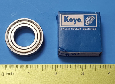 Ball Bearing, 6904ZZ , KOYO , Radial , 20mm ID, 37mm OD, 2 shields , 6904ZZP6GDG
