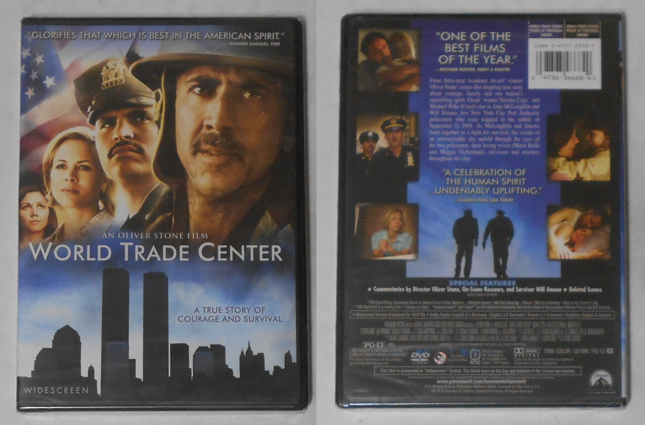 World Trade Center movie Nicolas Cage, Michael Pena - sealed