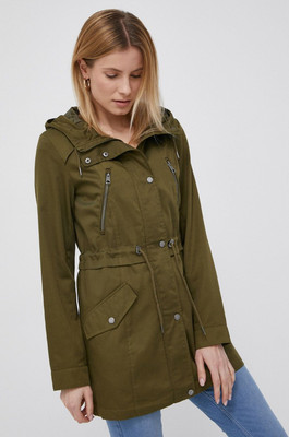 Vero Moda Women's Parka Jacket Green Size XS Polyester Long Sleeve Stylish Zip