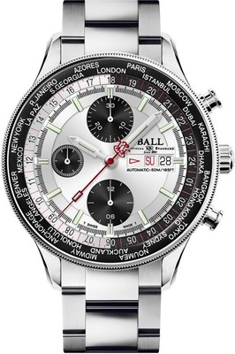 NEW LIMITED EDITION BALL ENGINEER II NAVIGATOR WORLD TIME CHRONO CM3388D-S1-SLBK