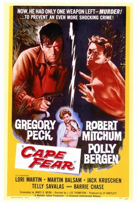 CAPE FEAR (1962) Movie Poster [Licensed-NEW-USA] 27x40'' Theater Size Mitchum
