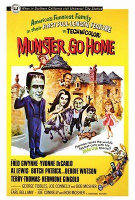 398750 Munster Go ! Movie 40 Fred Gwynne Yvonne De Carlo WALL PRINT POSTER CA